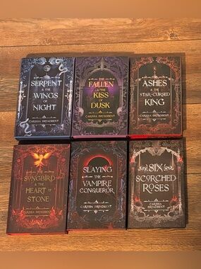 Owlcrate editions of Crowns of Nyaxia by Carissa Broadbent (6books)